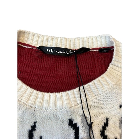 Travis Mathew St Nick Ugly Christmas Sweater small Zip Pocket Beer Holder - Picture 5 of 6